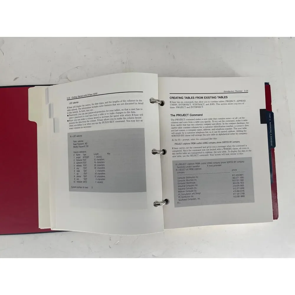 Vintage Microrim R:BASE 5000 Database Software for IBM PC DOS
